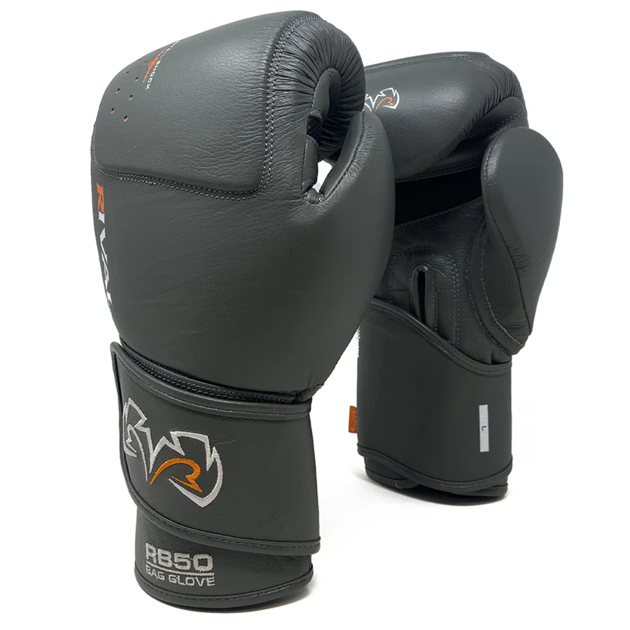 RIVAL Boxing RB50 Intelli-Shock Compact Leather Bag Gloves